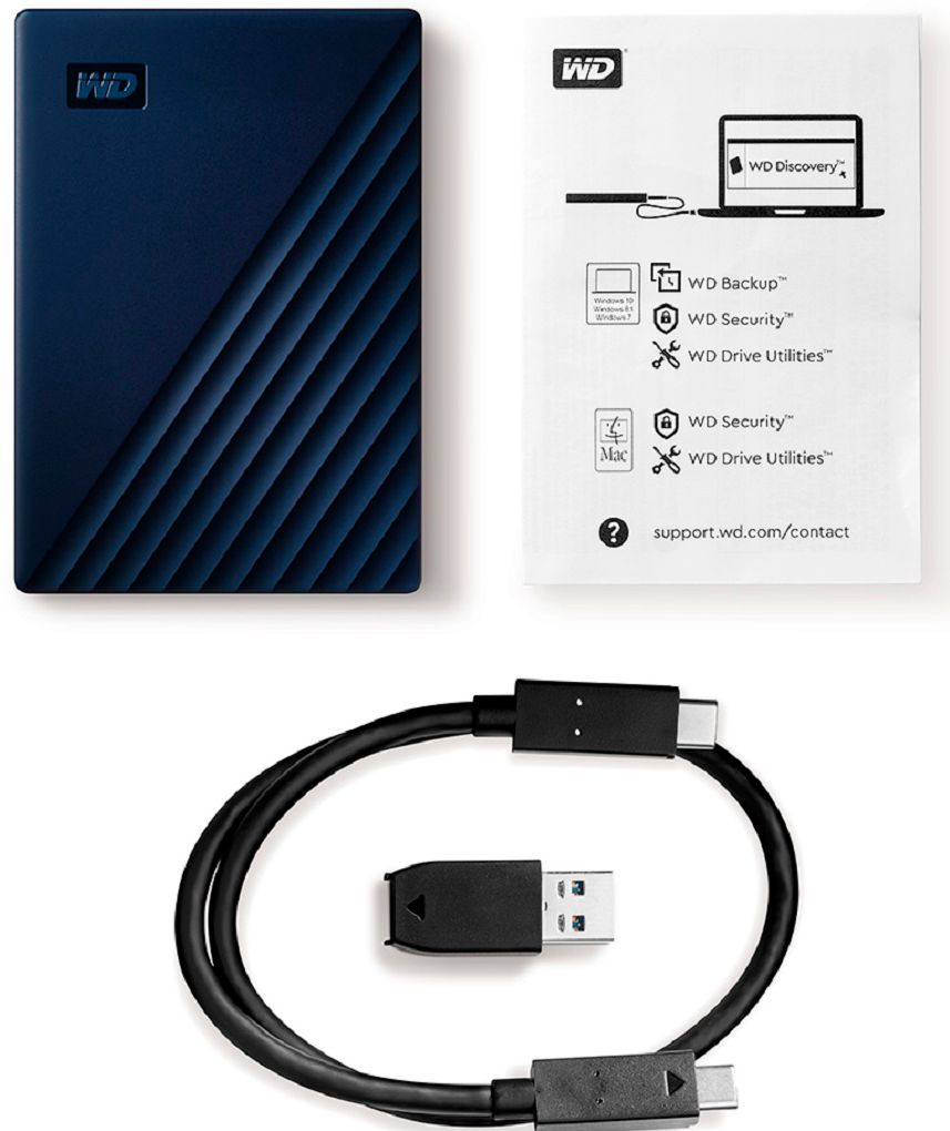 WD - My Passport for Mac 2TB External USB 3.0 Portable Hard Drive - Blue_2