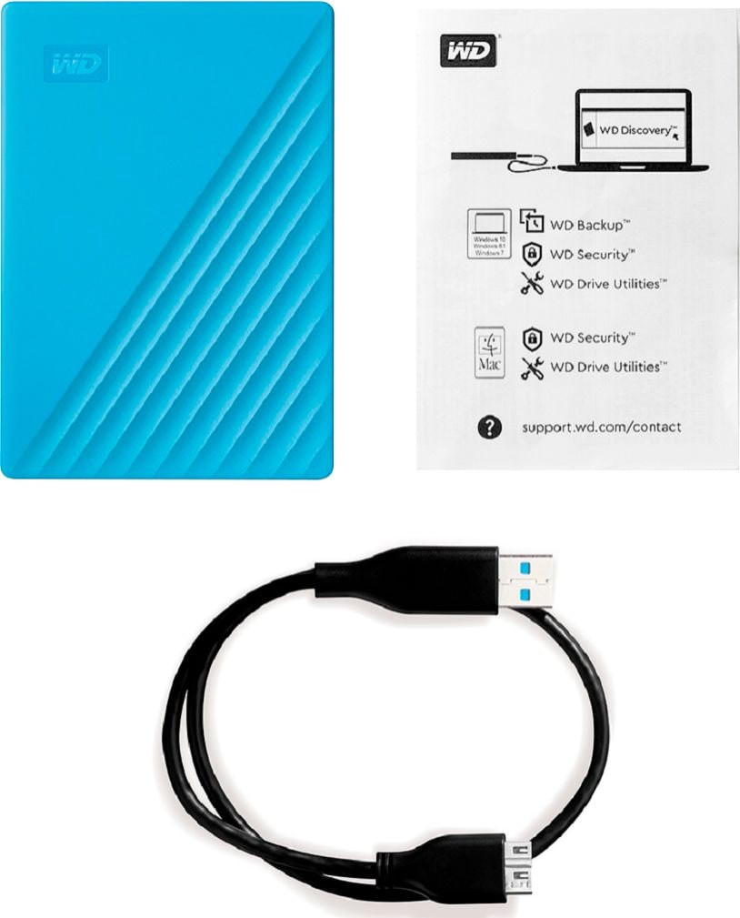 WD - My Passport 2TB External USB 3.0 Portable Hard Drive - Blue_4