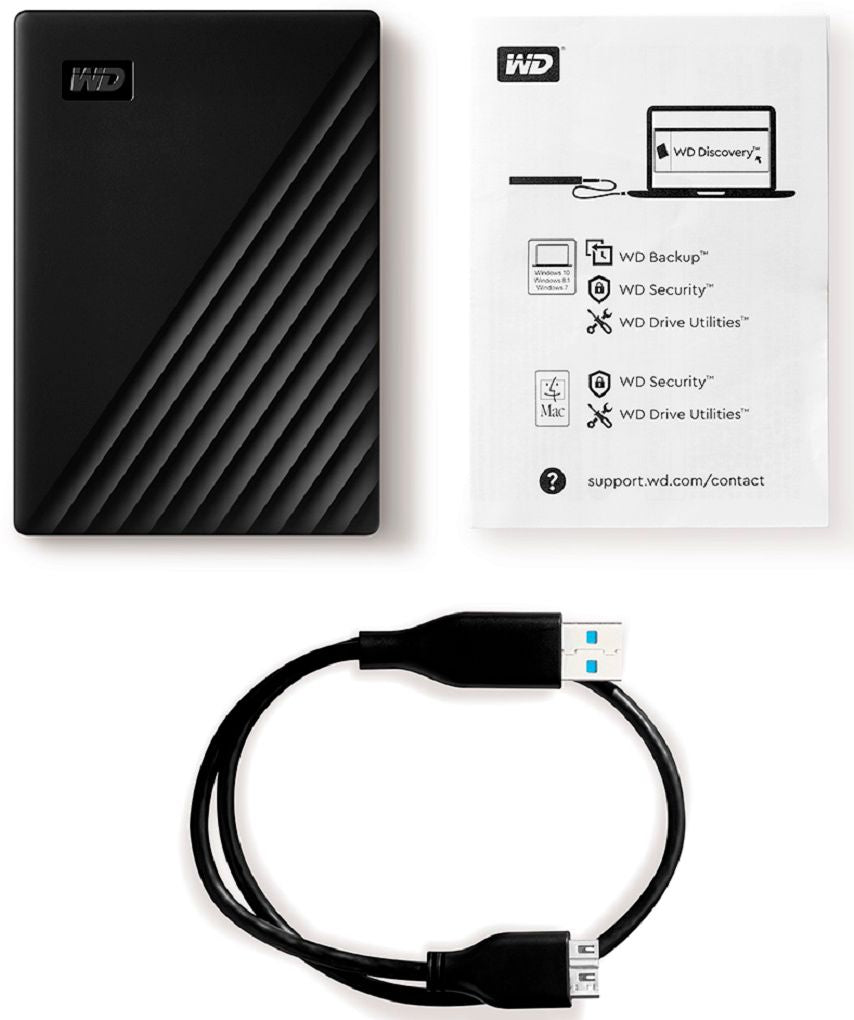 WD - My Passport 1TB External USB 3.0 Portable Hard Drive - Black_2