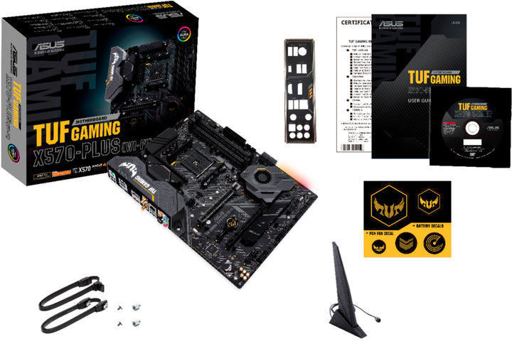 ASUS - TUF GAMING X570-PLUS (WI-FI) (Socket AM4) USB-C Gen2 AMD Motherboard with LED Lighting_2