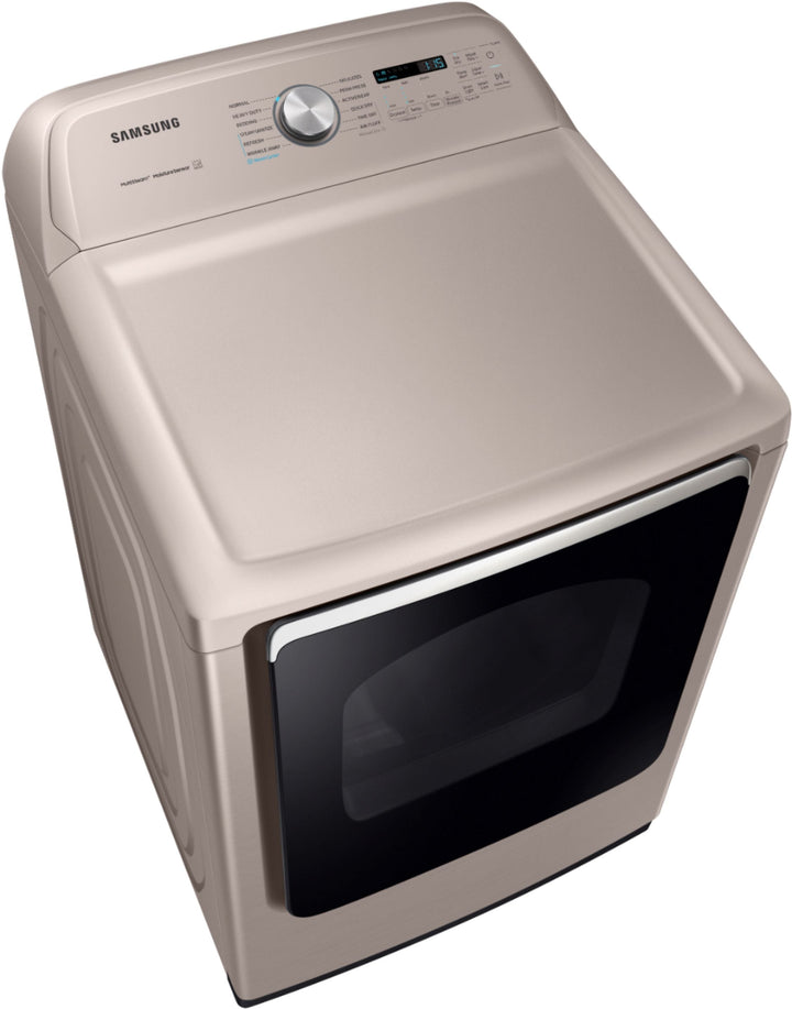 Samsung - 7.4 Cu. Ft. Electric Dryer with Steam and Sensor Dry - Champagne_7