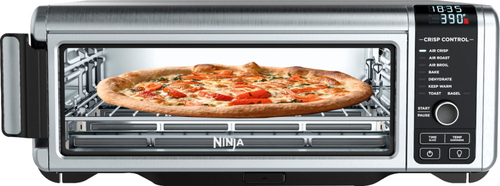 Ninja - Foodi 8-in-1 Digital Air Fry Oven, Toaster, Flip-Away Storage, Dehydrate, Keep Warm - Stainless Steel/Black_1