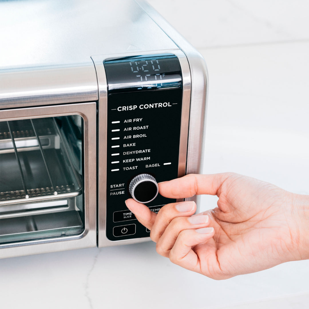 Ninja - Foodi 8-in-1 Digital Air Fry Oven, Toaster, Flip-Away Storage, Dehydrate, Keep Warm - Stainless Steel/Black_10
