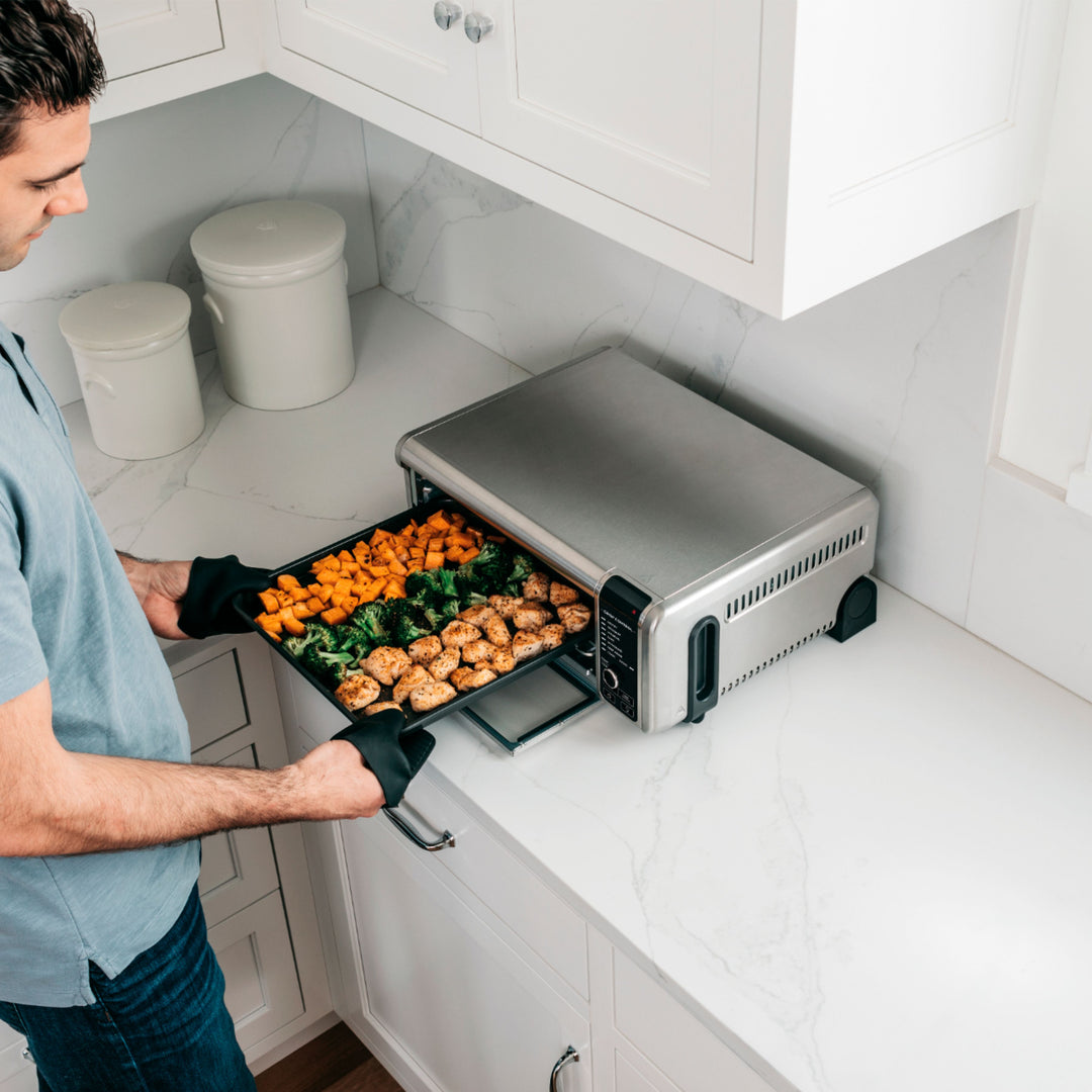 Ninja - Foodi 8-in-1 Digital Air Fry Oven, Toaster, Flip-Away Storage, Dehydrate, Keep Warm - Stainless Steel/Black_16