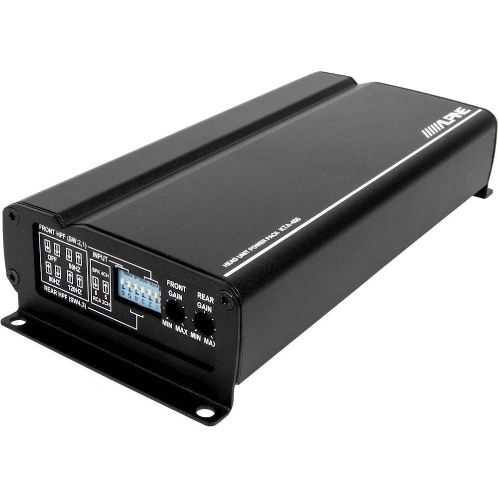 Alpine - 400W Class D Bridgeable Multichannel Amplifier with Built-In Crossover - Black_1