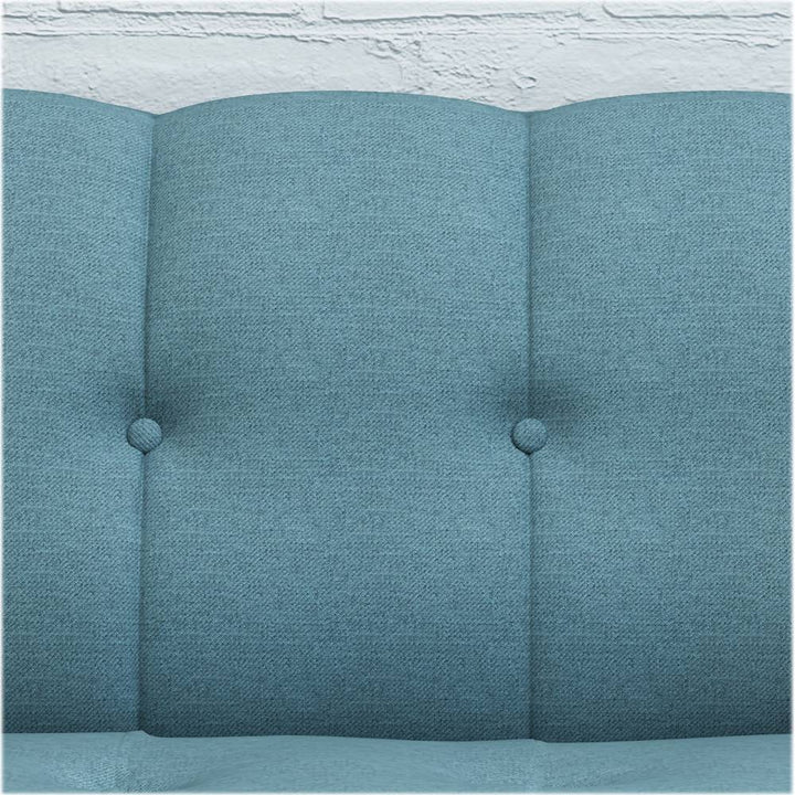 Noble House - Loomis 3-Seat Fabric Sofa - Blue_5