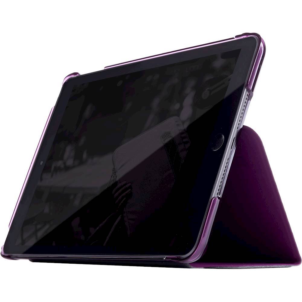 STM - Studio Case for Apple® iPad® mini (5th Generation 2019) and mini 4 - Dark Purple Transparent_1