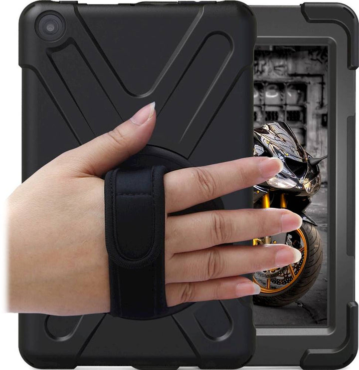 SaharaCase - SaharaBasics Protection Case for Amazon Kindle Fire HD 8 (2017/2018 Release) - Black_1