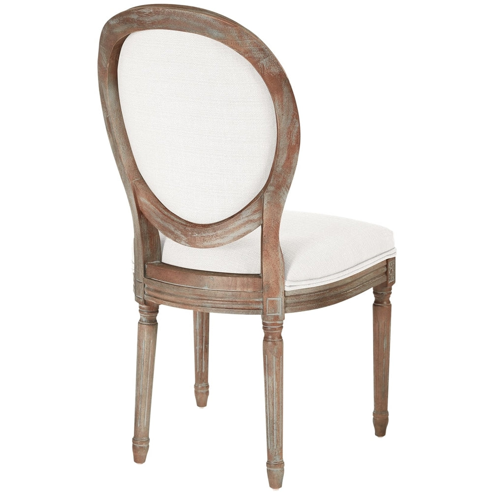 AveSix - Lillian Collection Traditional Fabric Chair - Linen_5
