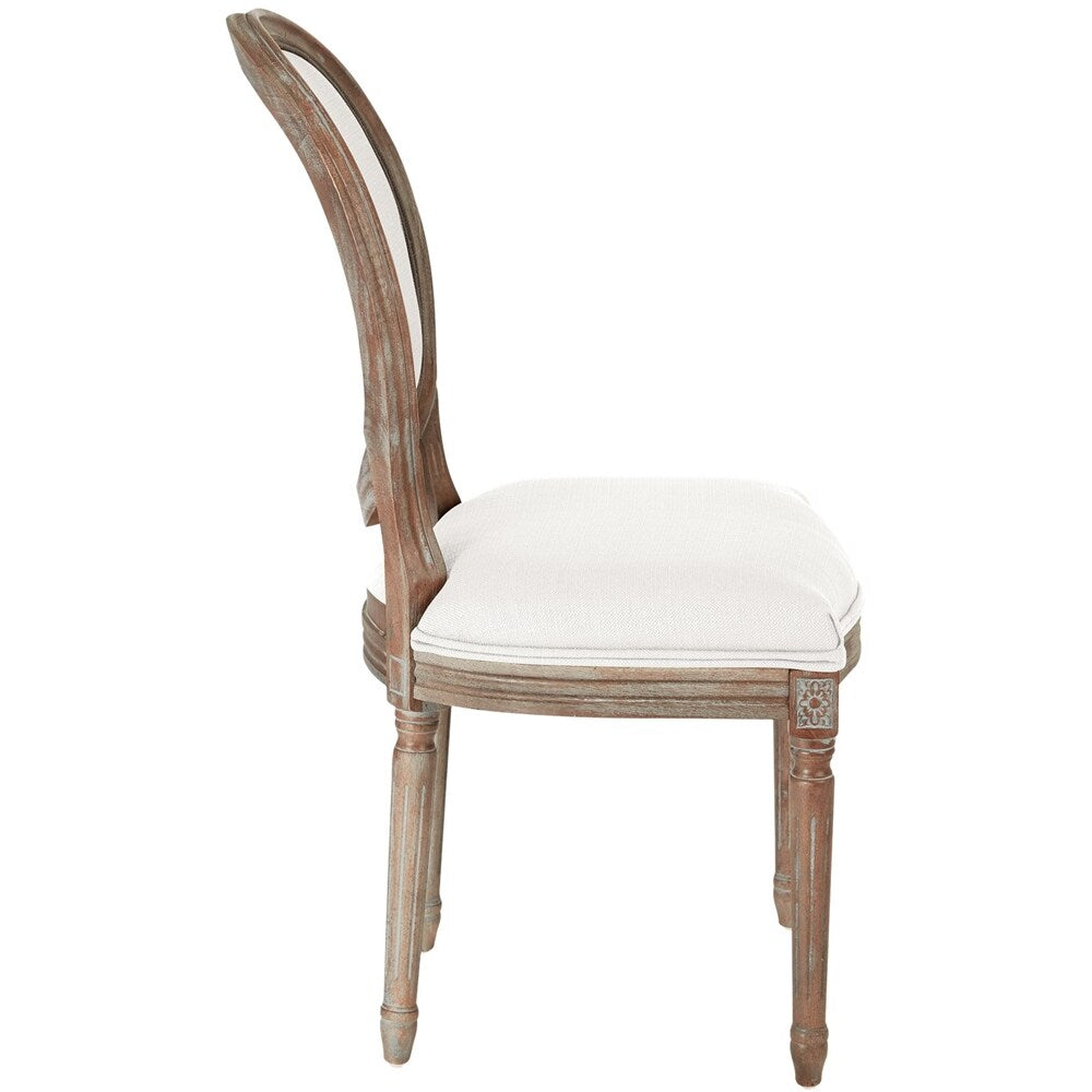 AveSix - Lillian Collection Traditional Fabric Chair - Linen_1