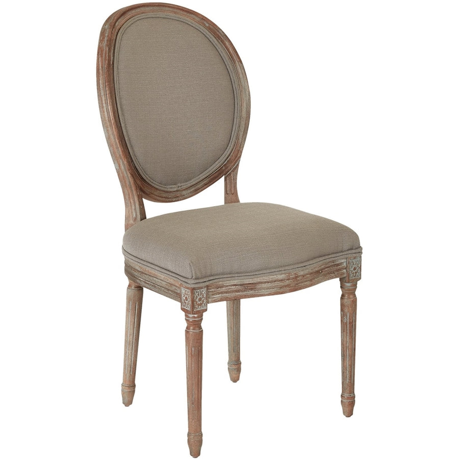 AveSix - Lillian Collection Traditional Fabric Chair - Klein Otter_0
