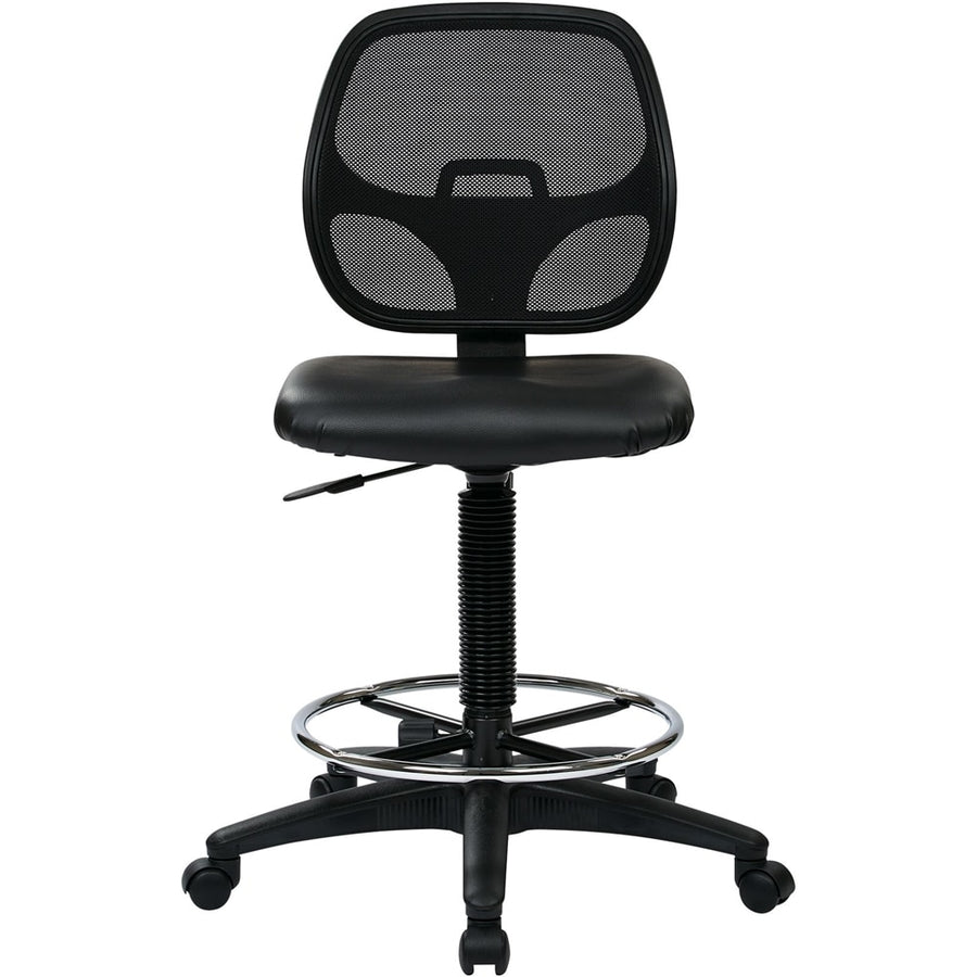WorkSmart - DC Series Vinyl Drafting Chair - Black_0