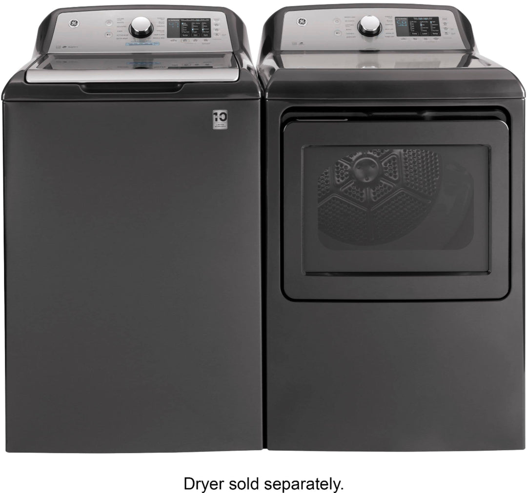 GE - 4.6 Cu. Ft. High-Efficiency Top Load Washer with FlexDispense - Diamond gray_3