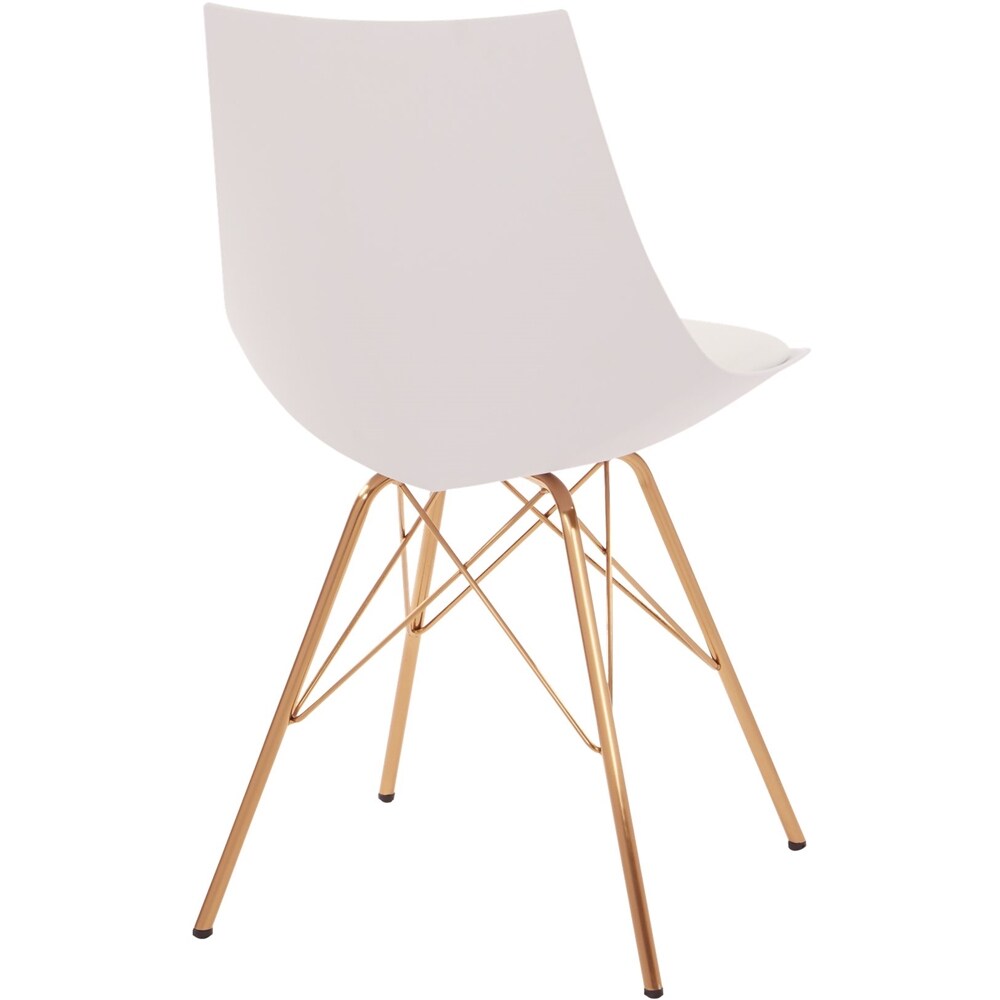 AveSix - Oakley Contemporary Home Chair - White/Gold_5