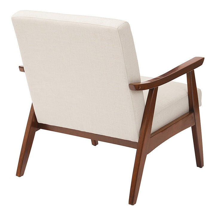 WorkSmart - Davis Mid-Century Fabric Armchair - White/Linen_3