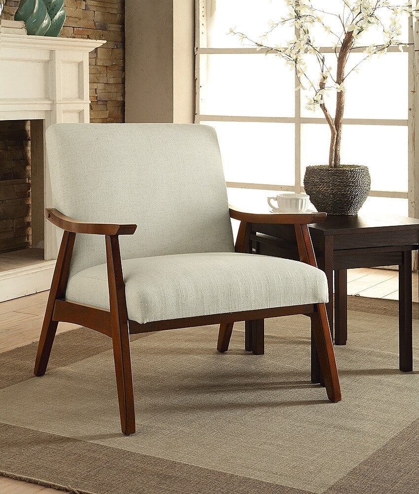 WorkSmart - Davis Mid-Century Fabric Armchair - White/Linen_4