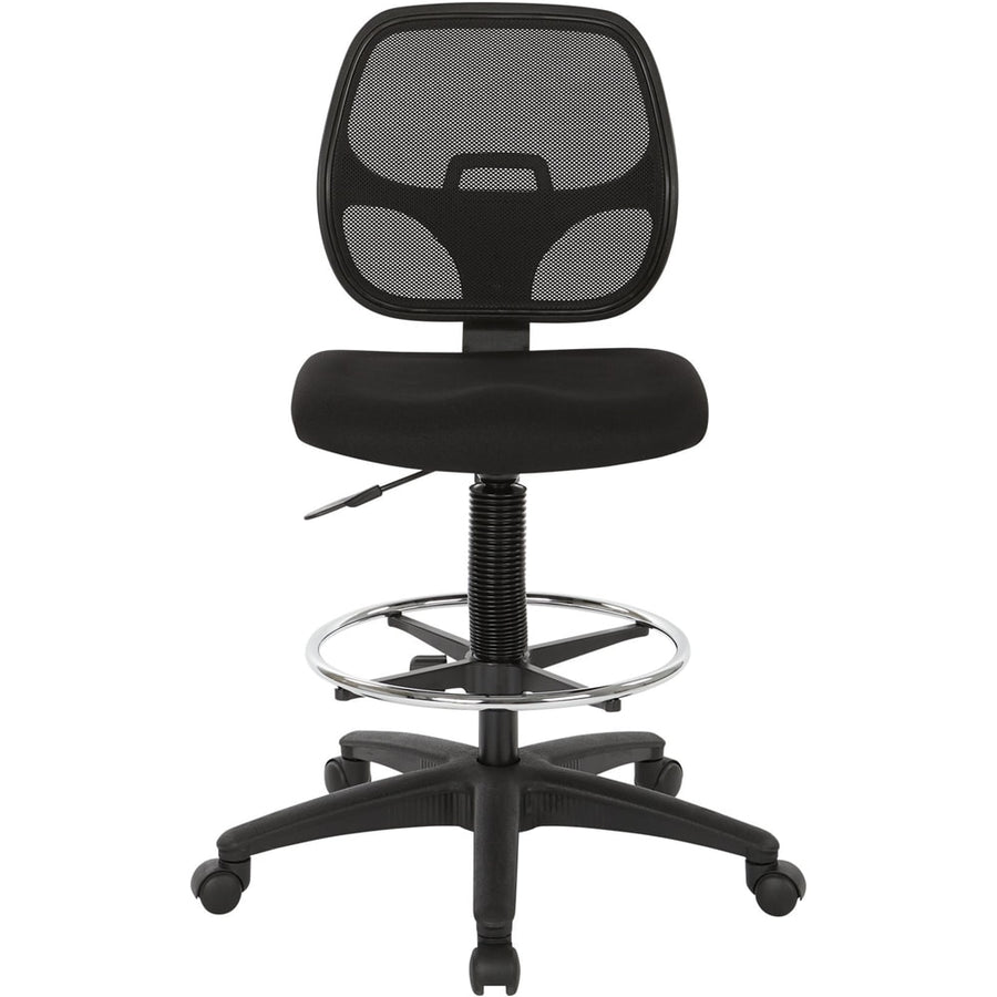 WorkSmart - DC Series Fabric Drafting Chair - Black_0