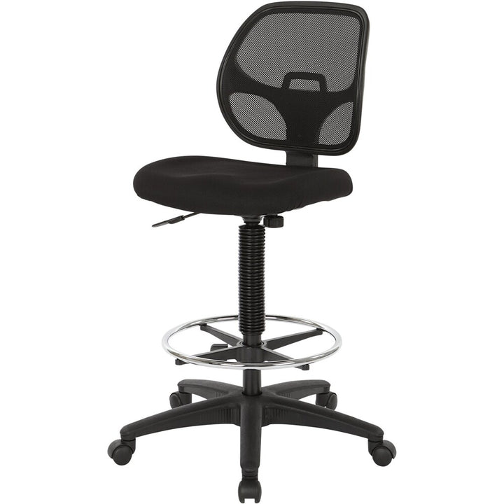 WorkSmart - DC Series Fabric Drafting Chair - Black_10