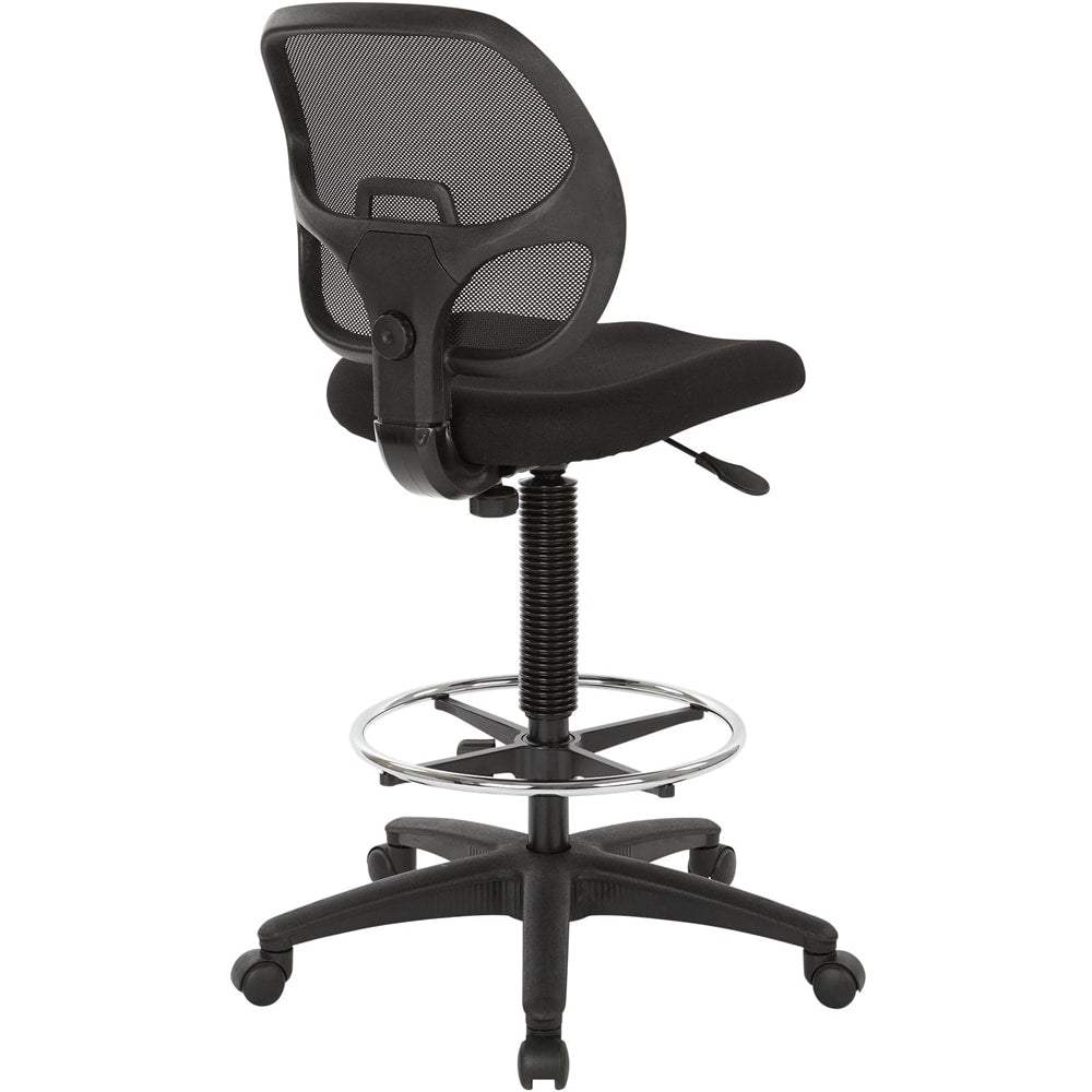 WorkSmart - DC Series Fabric Drafting Chair - Black_5
