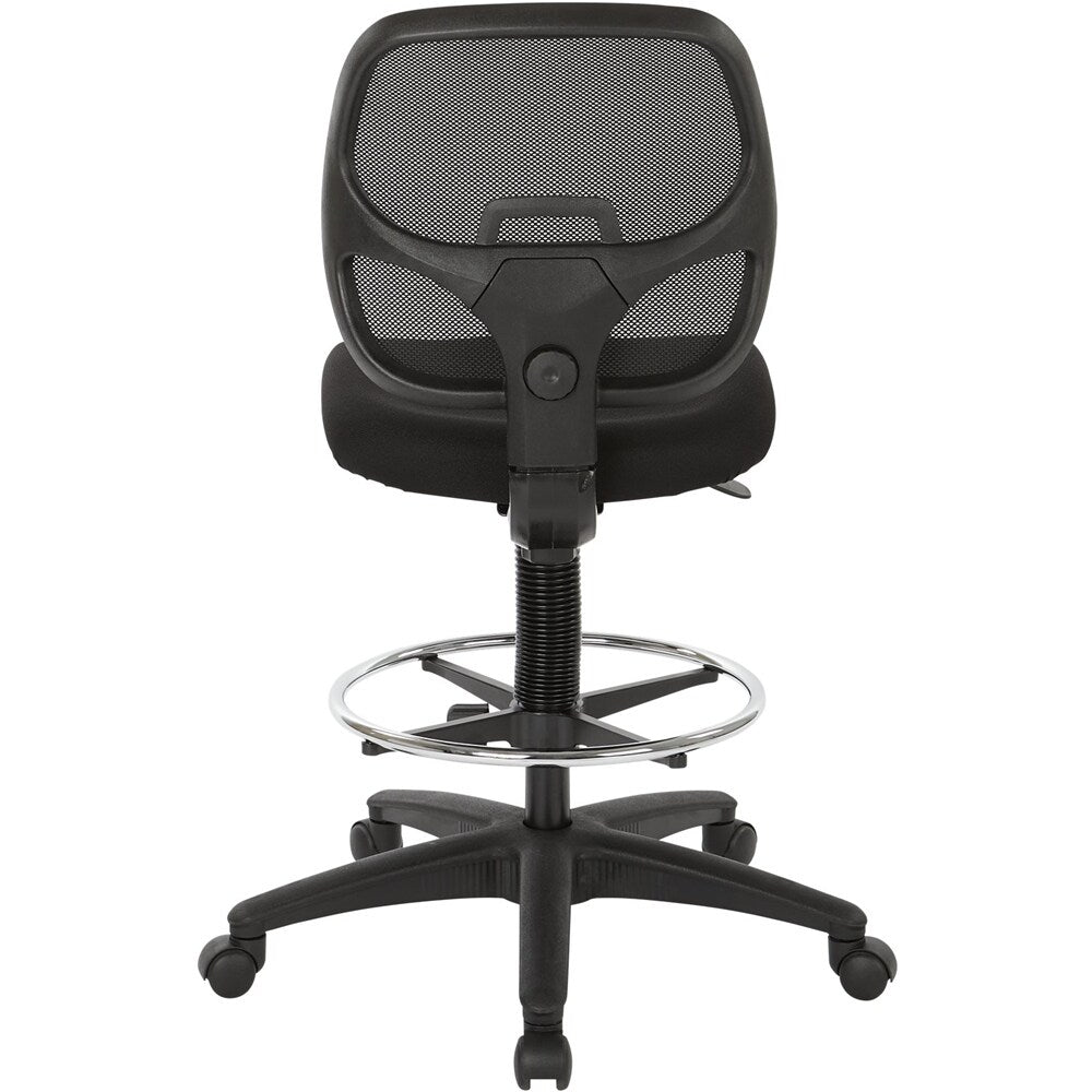 WorkSmart - DC Series Fabric Drafting Chair - Black_4