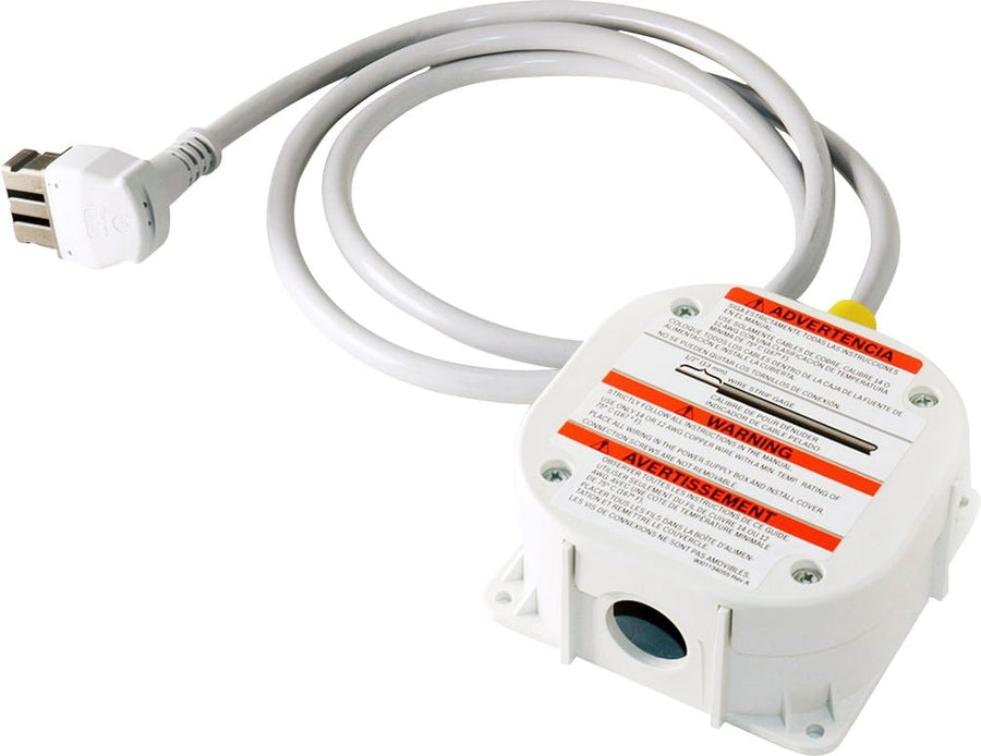 Bosch - Powercord with Junction Box for Benchmark and Thermador Dishwashers for Hard-Wired Installations - White_0