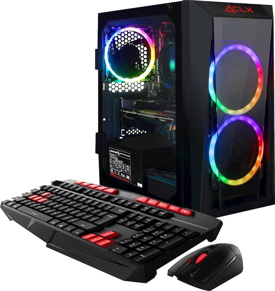 CLX - SET Gaming Desktop - AMD Ryzen 5 3600 - 16GB Memory - NVIDIA GeForce GTX 1660 - 960GB Solid State Drive - Black/RGB_0