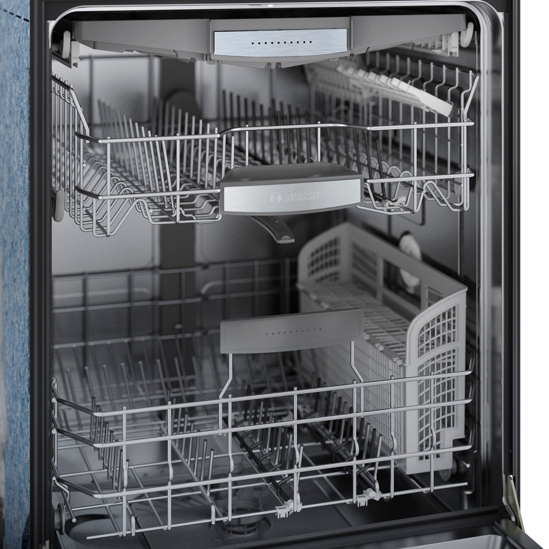 Bosch - 800 Series 24" Top Control Built-In Dishwasher with CrystalDry, Stainless Steel Tub, 3rd Rack, 42 dBa - Stainless steel_4