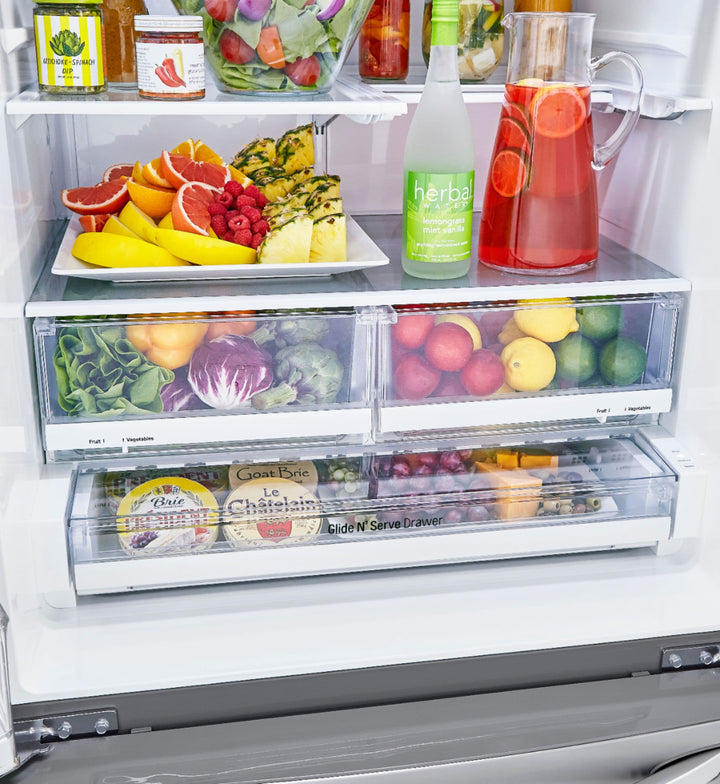 LG - 24.5 Cu. Ft. French Door Smart Refrigerator with External Tall Ice and Water - Stainless steel_19
