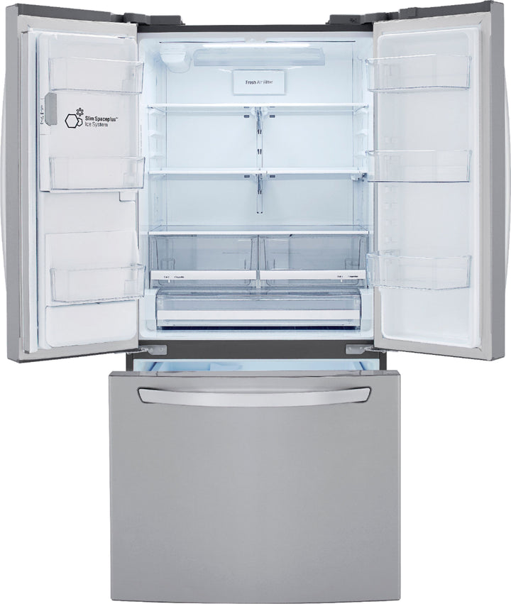 LG - 24.5 Cu. Ft. French Door Smart Refrigerator with External Tall Ice and Water - Stainless steel_22