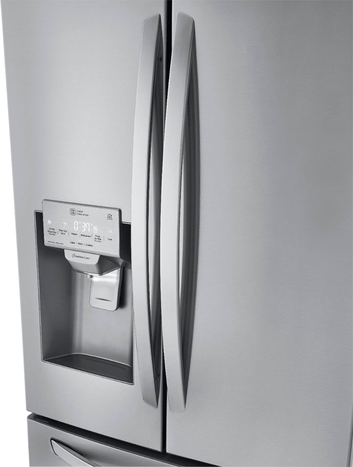 LG - 24.5 Cu. Ft. French Door Smart Refrigerator with External Tall Ice and Water - Stainless steel_21