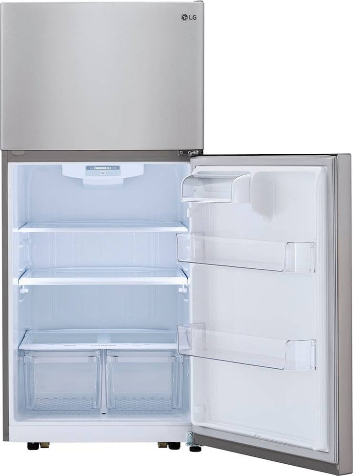 LG - 20.2 Cu. Ft. Top-Freezer Refrigerator - Stainless steel_10