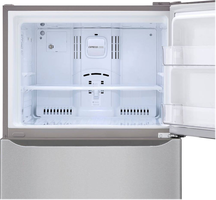 LG - 20.2 Cu. Ft. Top-Freezer Refrigerator - Stainless steel_4
