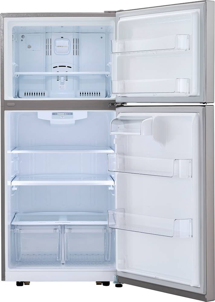 LG - 20.2 Cu. Ft. Top-Freezer Refrigerator - Stainless steel_14