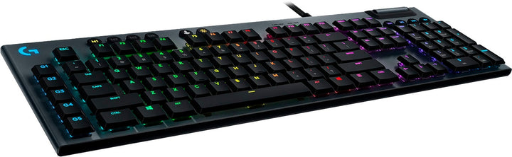 Logitech - G815 LIGHTSYNC Full-size Wired Mechanical GL Clicky Switch Gaming Keyboard with RGB Backlighting - Carbon_0