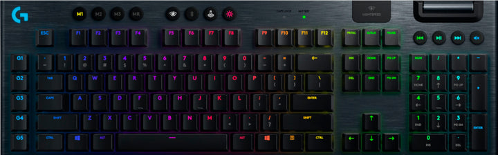 Logitech - G915 LIGHTSPEED Full-size Wireless Mechanical GL Clicky Switch Gaming Keyboard with RGB Backlighting - Black_0
