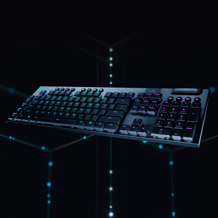 Logitech - G915 LIGHTSPEED Full-size Wireless Mechanical GL Clicky Switch Gaming Keyboard with RGB Backlighting - Black_9