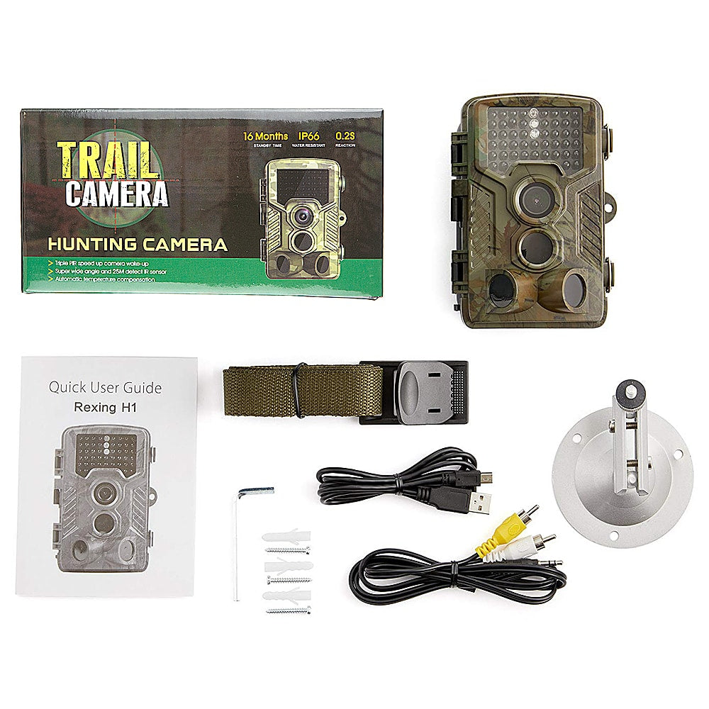 Rexing - H1 HD 16MP Trail Camera Day & Night Ultra Fast Motion Detection - Green_4