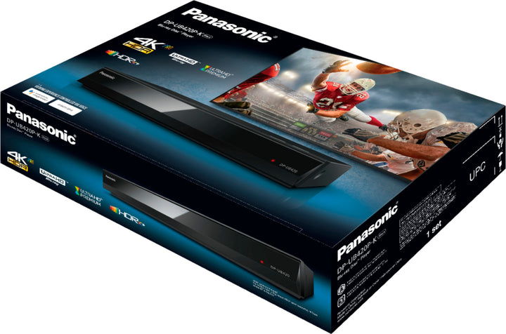 Panasonic - Streaming 4K Ultra HD Hi-Res Audio DVD/CD/3D Wi-Fi Built-In Blu-Ray Player, DP-UB420-K - Black_3