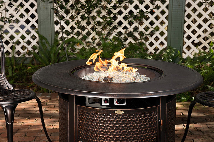 Fire Sense - Weyland Round Aluminum LPG Fire Pit - Antique Bronze_12