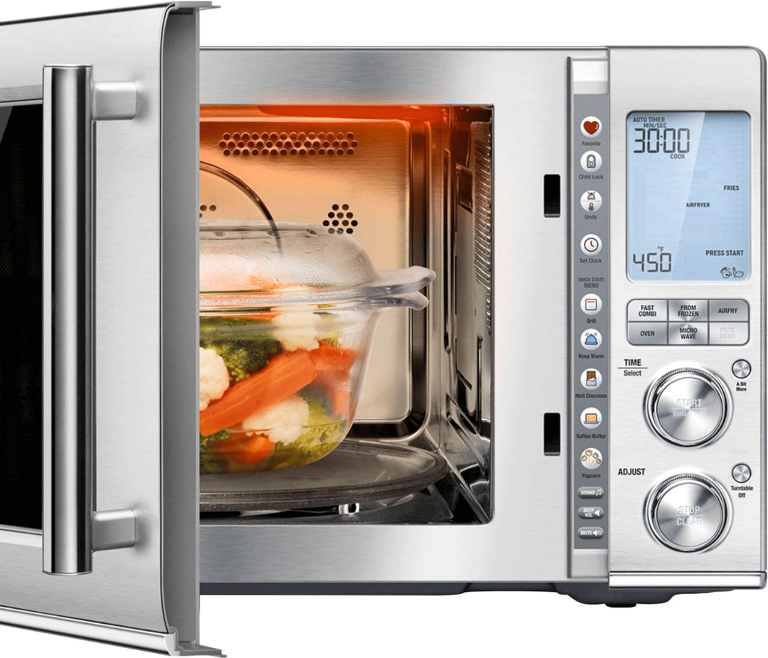 Breville - 1.1 Cu. Ft. Convection Microwave - Brushed stainless steel_21