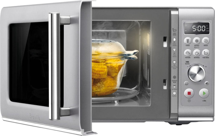 Breville - the Compact Wave™ Soft Close 0.9 Cu. Ft. Microwave - Brushed stainless steel_10