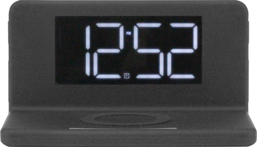 Aluratek - Alarm Clock with Nightlight and Qi Wireless Charging_0