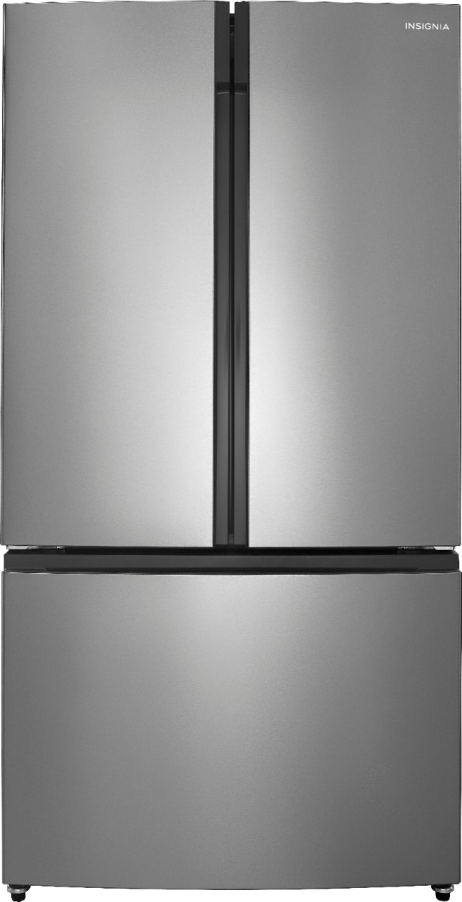 Insignia™ - 20.9 Cu. Ft. French Door Counter-Depth Refrigerator - Stainless steel_0