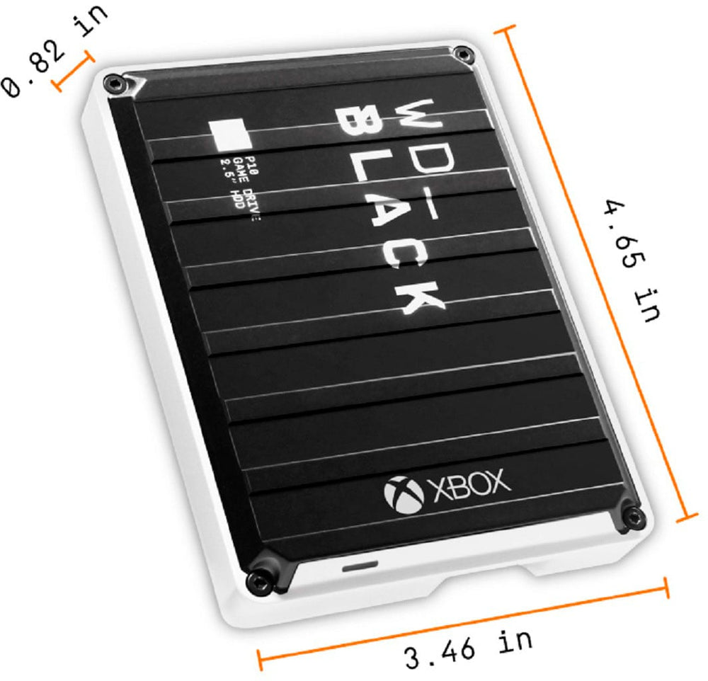 WD - WD_BLACK P10 Game Drive For Xbox 5TB External USB 3.2 Gen 1 Portable Hard Drive - Black With White Trim_1