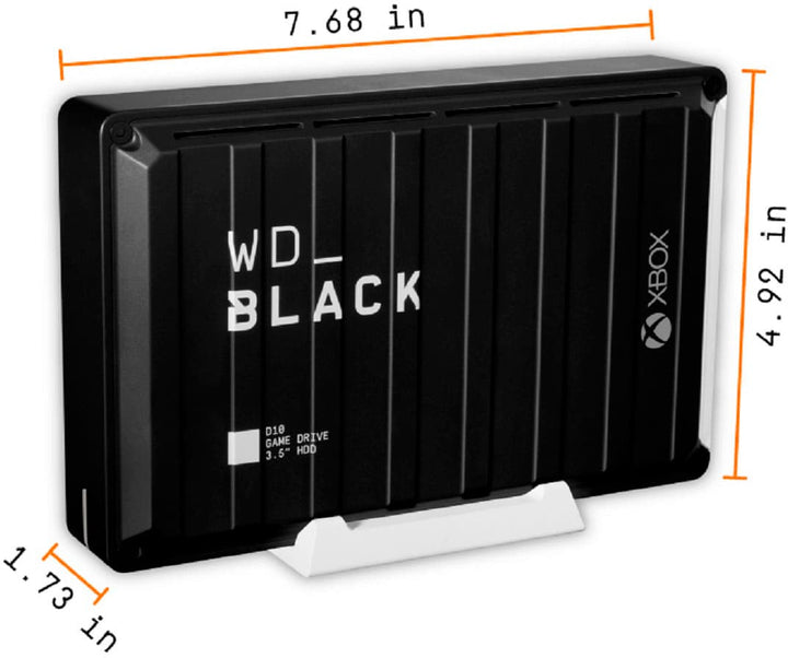 WD - WD_BLACK D10 Game Drive for Xbox 12TB External USB 3.2 Gen 1 Portable Hard Drive - Black_1