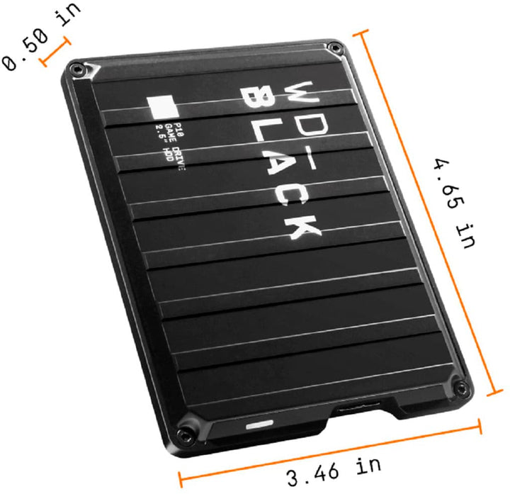 WD - WD_BLACK P10 4TB External USB 3.2 Gen 1 Portable Hard Drive - Black_6