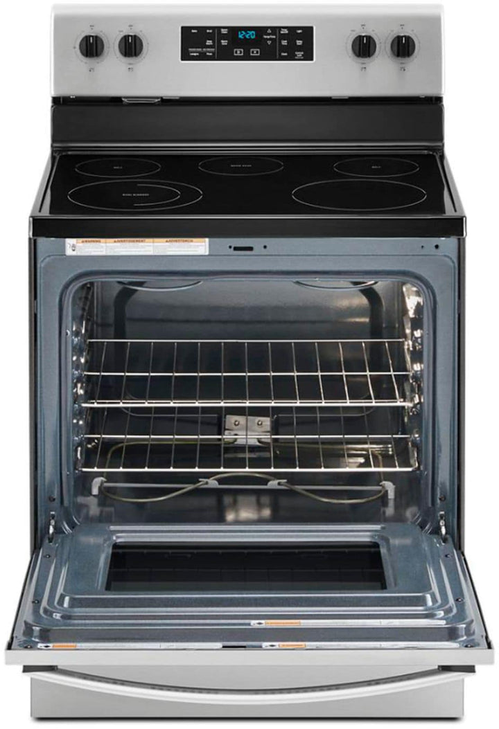 Whirlpool - 5.3 Cu. Ft. Freestanding Electric Range with Steam-Cleaning and Frozen Bake™ - Stainless steel_2