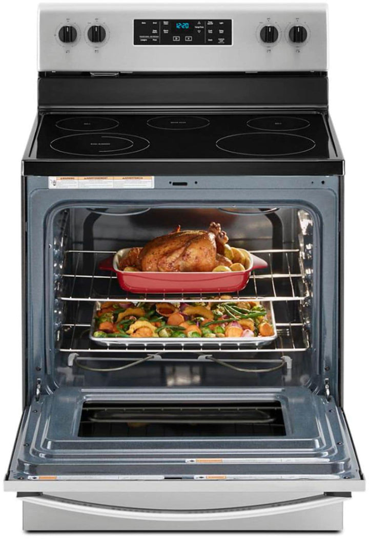 Whirlpool - 5.3 Cu. Ft. Freestanding Electric Range with Steam-Cleaning and Frozen Bake™ - Stainless steel_10