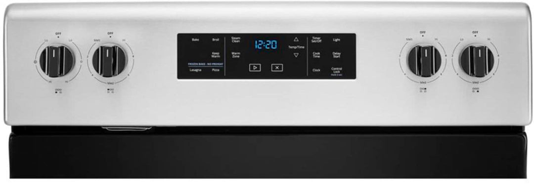 Whirlpool - 5.3 Cu. Ft. Freestanding Electric Range with Steam-Cleaning and Frozen Bake™ - Stainless steel_5