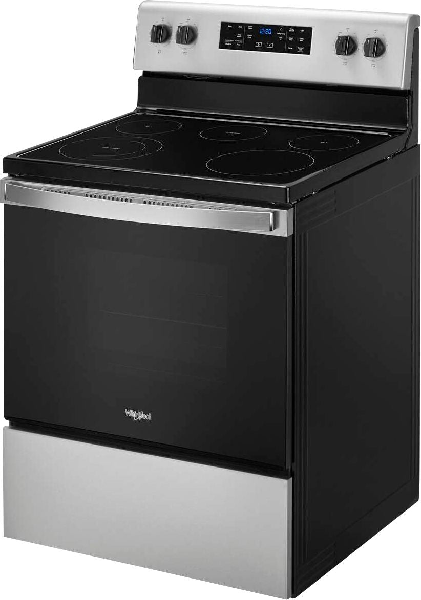 Whirlpool - 5.3 Cu. Ft. Freestanding Electric Range with Steam-Cleaning and Frozen Bake™ - Stainless steel_4